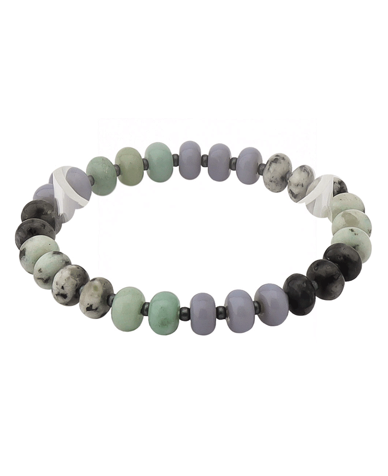 Multi Color Bead Stretch Bracelet