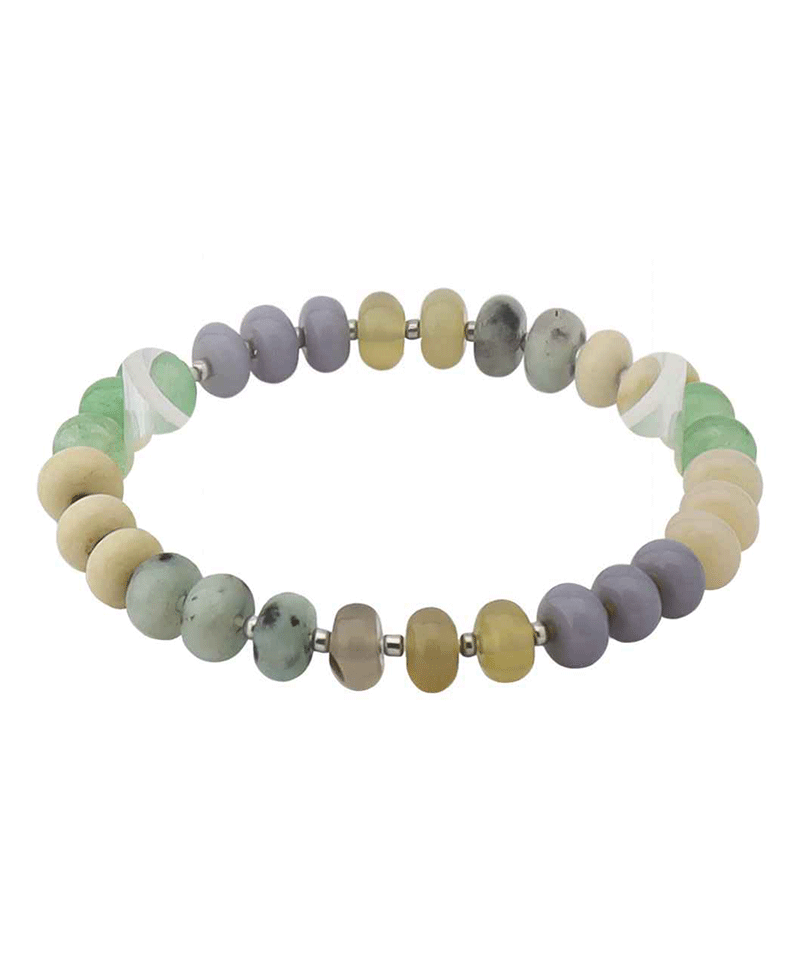Multi Color Bead Stretch Bracelet
