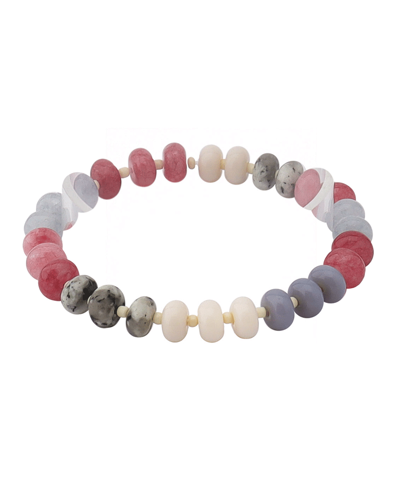 Multi Color Bead Stretch Bracelet