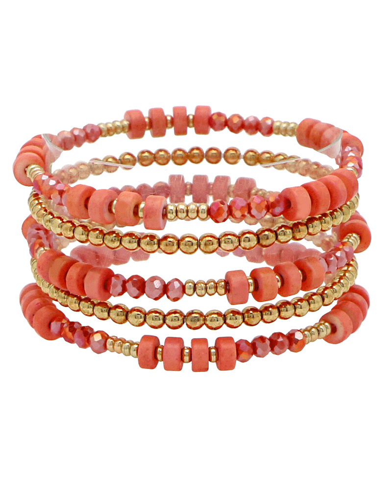 Multi Bead 5 Set Bracelet