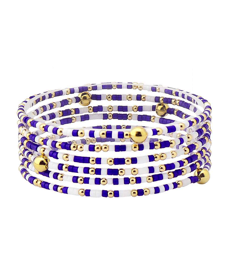 Multi Row Seed Beads Bracelet