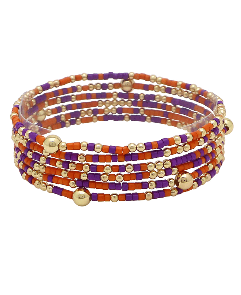 Multi Row Seed Beads Bracelet