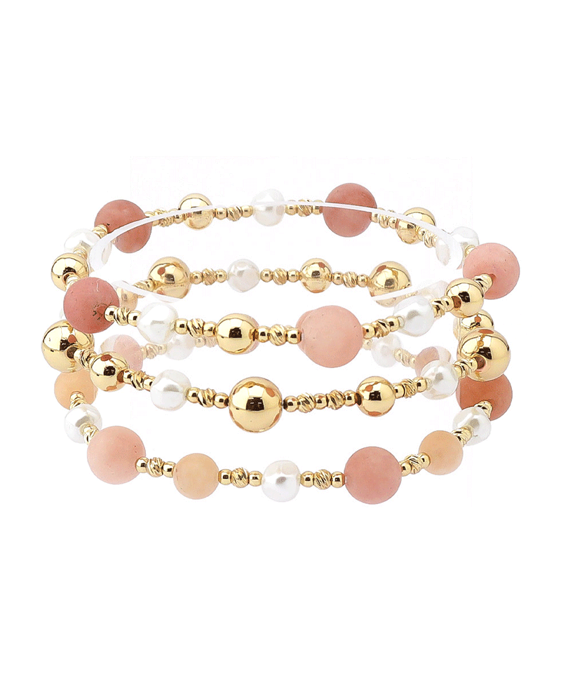 Multi Bead 3 Set Bracelet