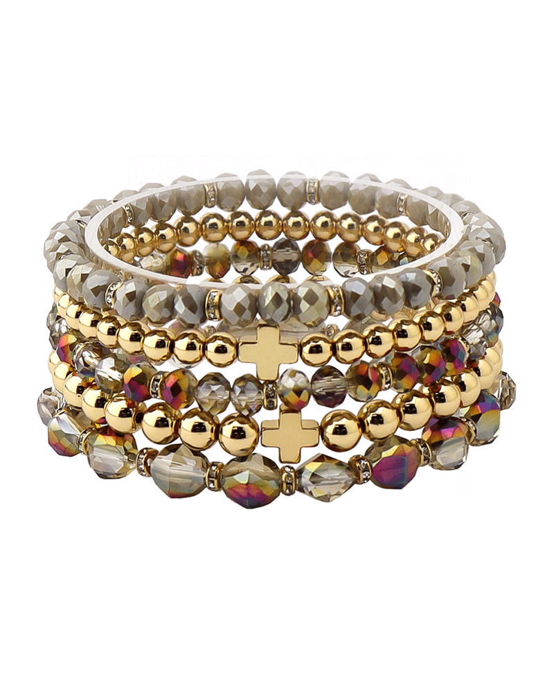 Multi Bead Stretch Bracelet
