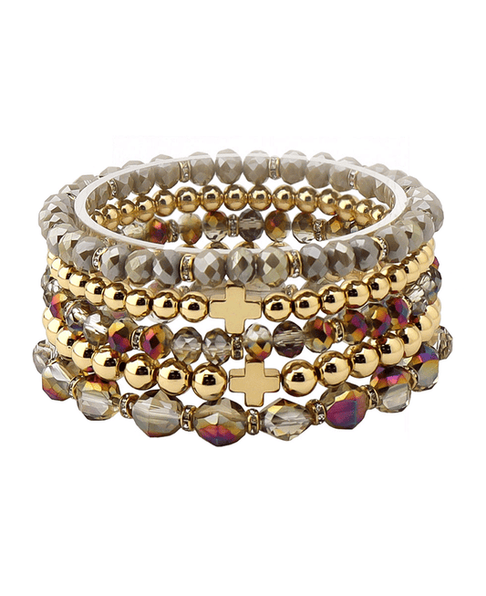Multi Bead Stretch Bracelet