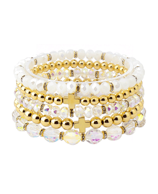 Multi Bead Stretch Bracelet