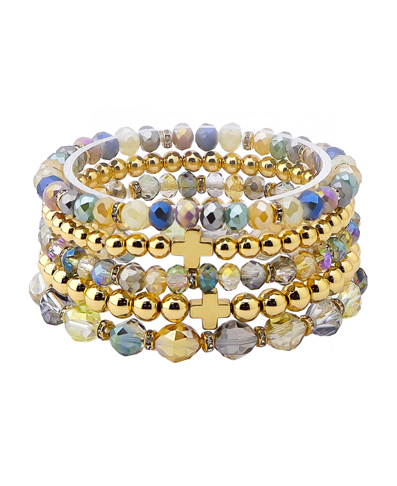 Multi Bead Stretch Bracelet