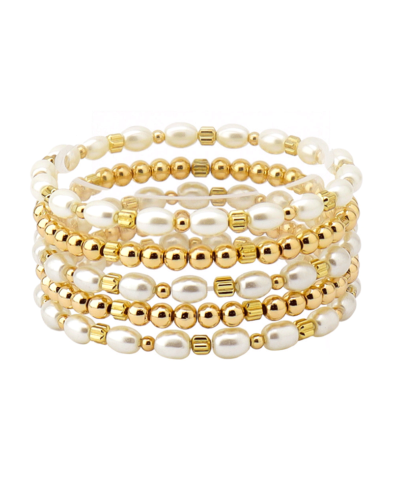 Pearl & Multi CCB Bracelet