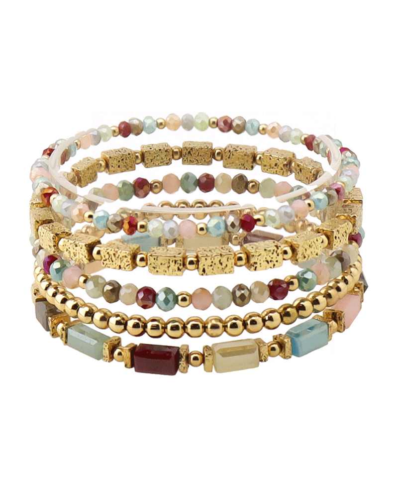 Multi Bead Stretch Bracelet