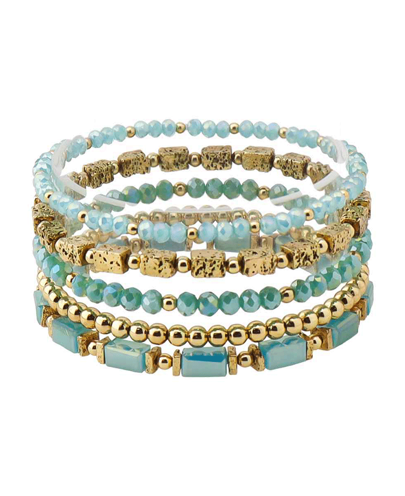 Multi Bead Stretch Bracelet