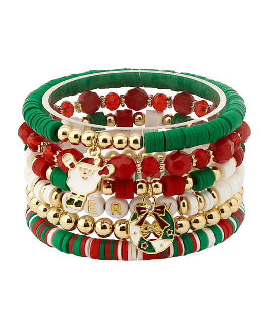 Multi Charm Christmas Bracelet