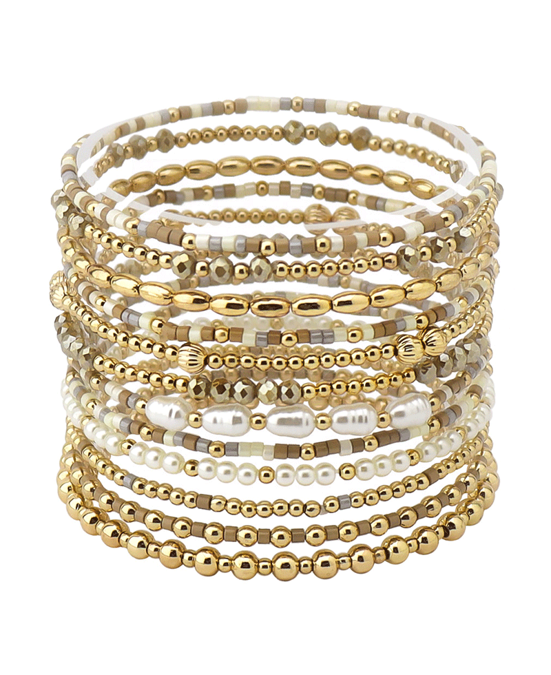 Multi Bead Stackable Bracelet
