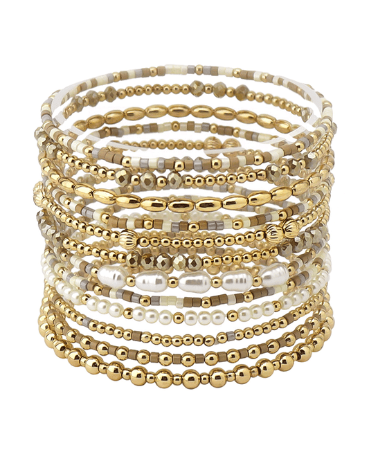 Multi Bead Stackable Bracelet