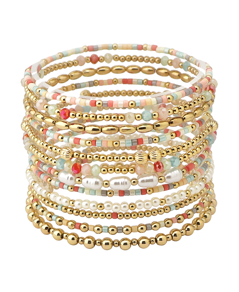 Multi Bead Stackable Bracelet