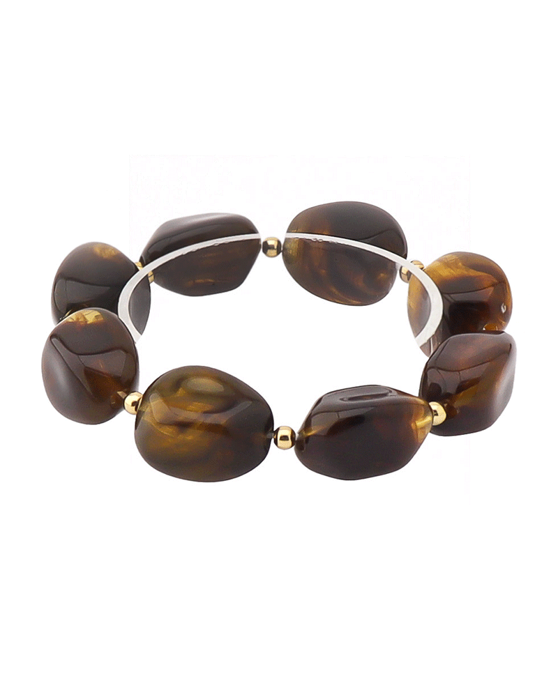 Multi Shape Bead Stretch Bracelet