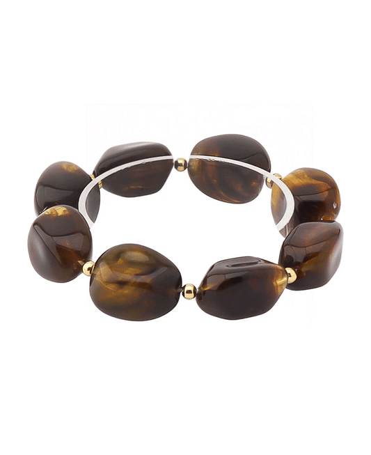 Multi Shape Bead Stretch Bracelet