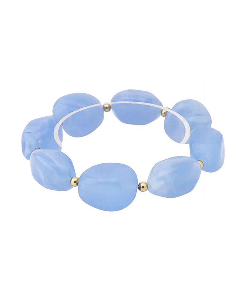 Multi Shape Bead Stretch Bracelet