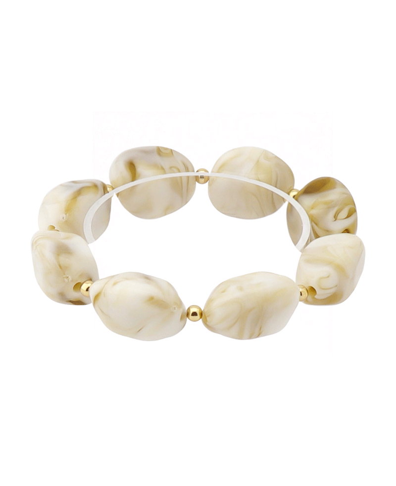 Multi Shape Bead Stretch Bracelet