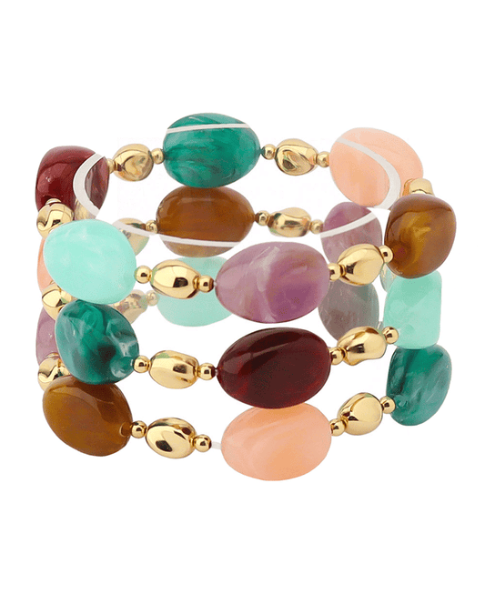 Resin & CCB 3 Set Bracelet