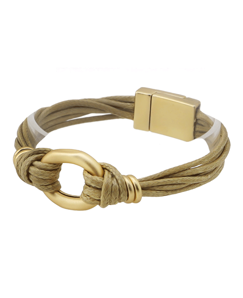 Oval Accent Magnetic Closure Bracelet