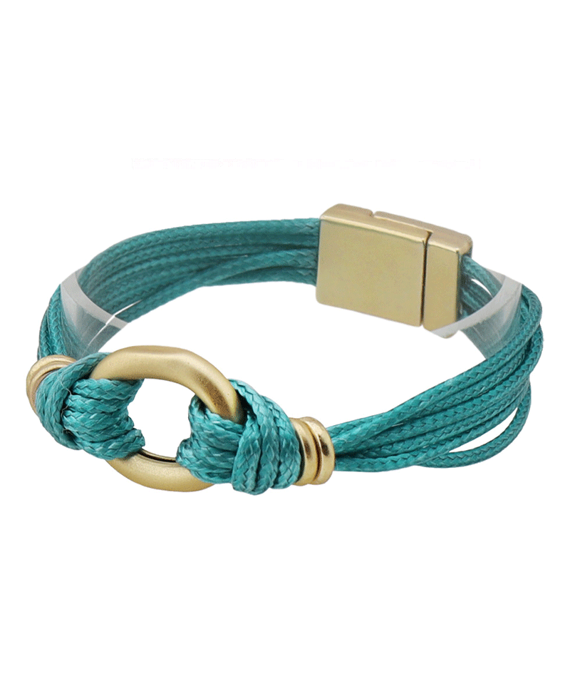 Oval Accent Magnetic Closure Bracelet