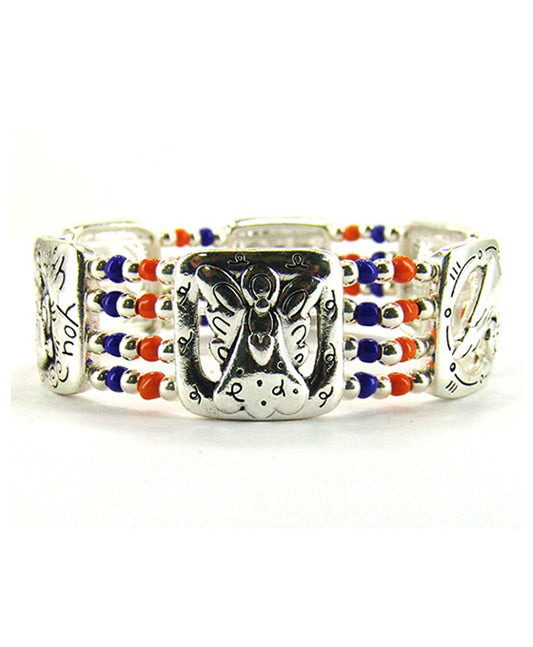 Angel Wing Design Stretch Bracelet