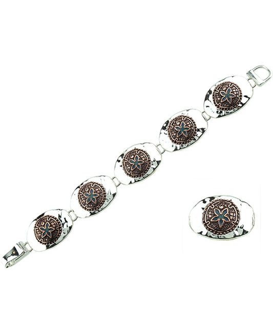 Sand Dollar Magnetic Bracelet