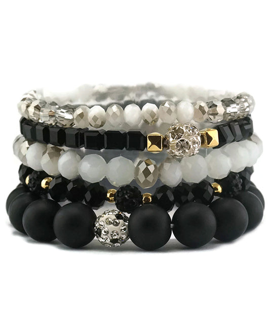 Glass Bead Stackable Bracelet