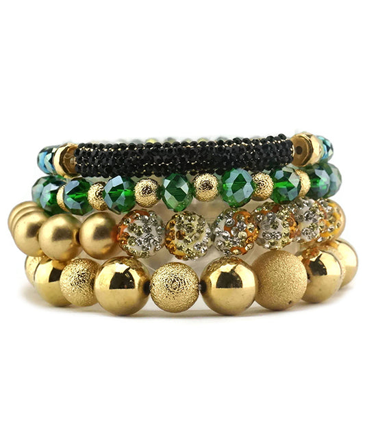 Glass Bead Stackable Bracelet