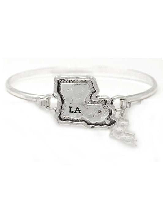 Louisiana State Map Bangle