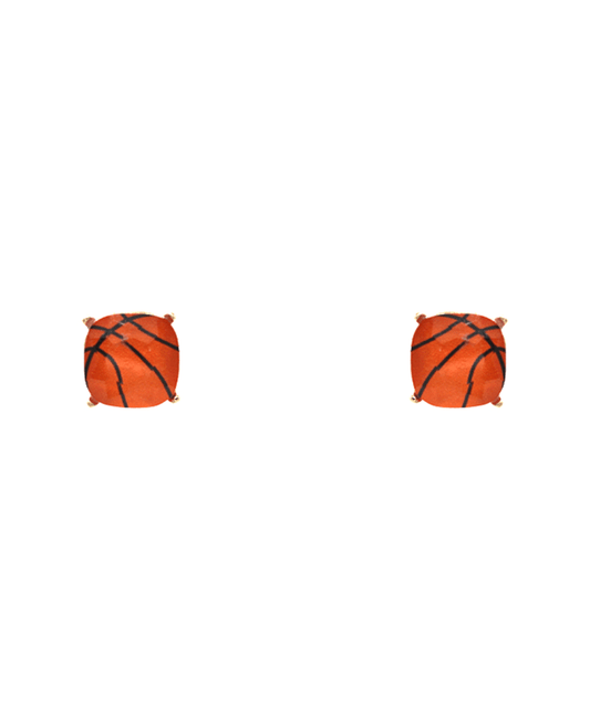Sports Epoxy Stud Earring - 0.5"