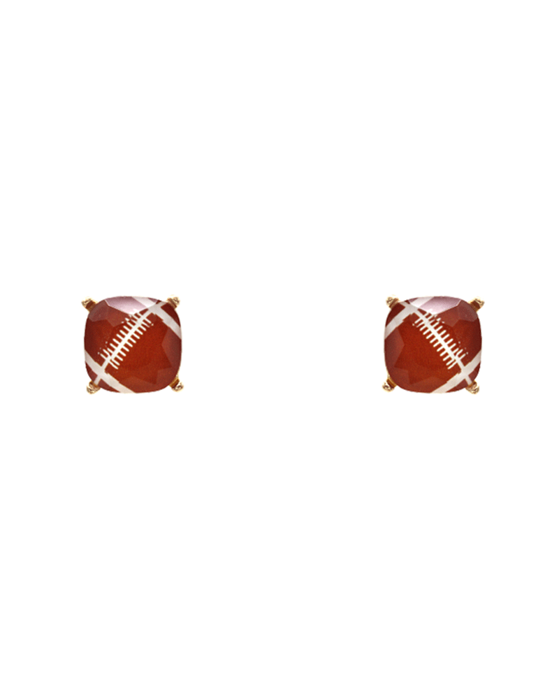 Sports Epoxy Stud Earring - 0.5"