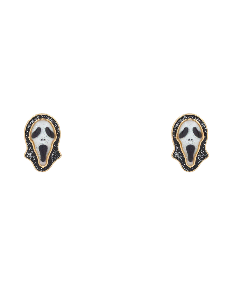 Ghost Epoxy Post Earring - 1.0"