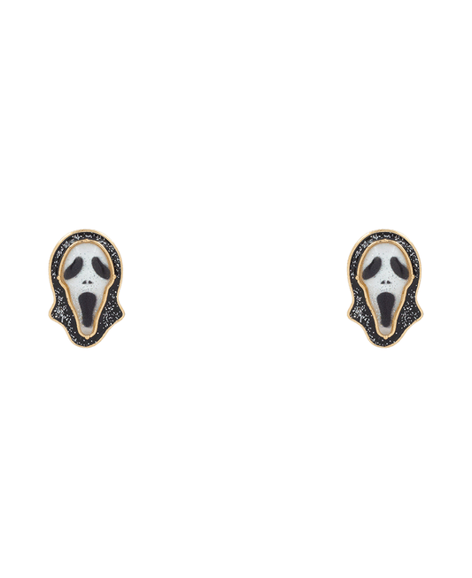 Ghost Epoxy Post Earring - 1.0"