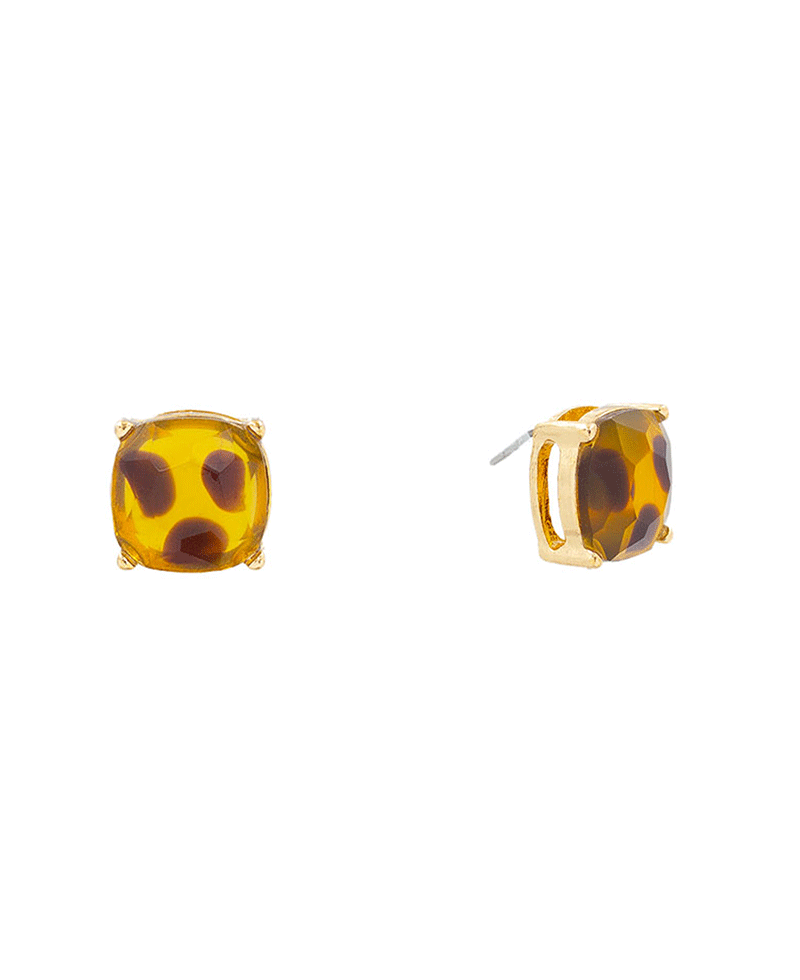 Epoxy Stone Hypo Stud Earring - 0.5"