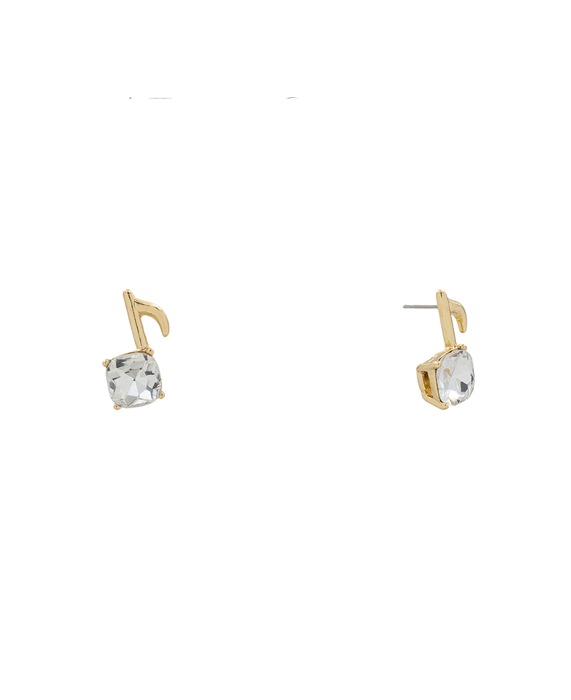 Music Note Epoxy Hypo Stud Earring - 0.9"