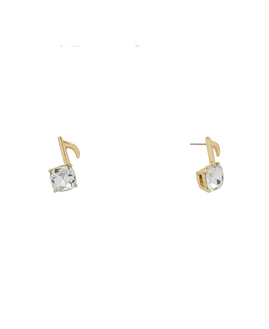 Music Note Epoxy Hypo Stud Earring - 0.9"