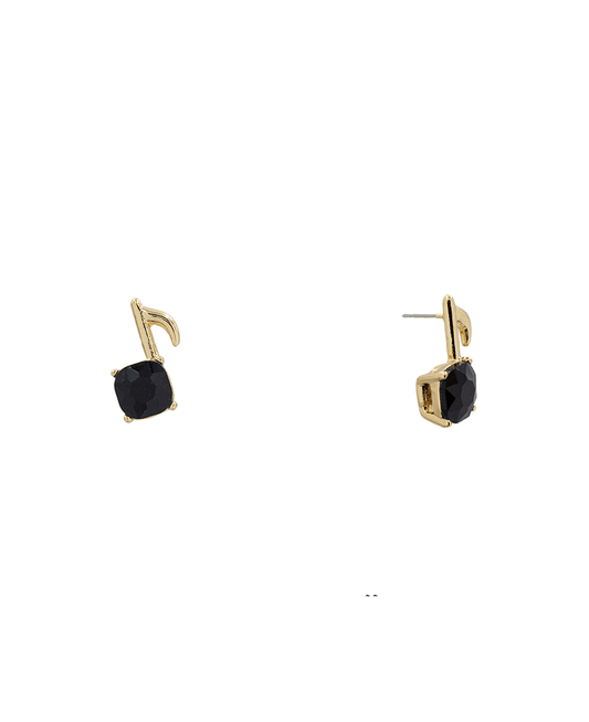 Music Note Epoxy Hypo Stud Earring - 0.9"