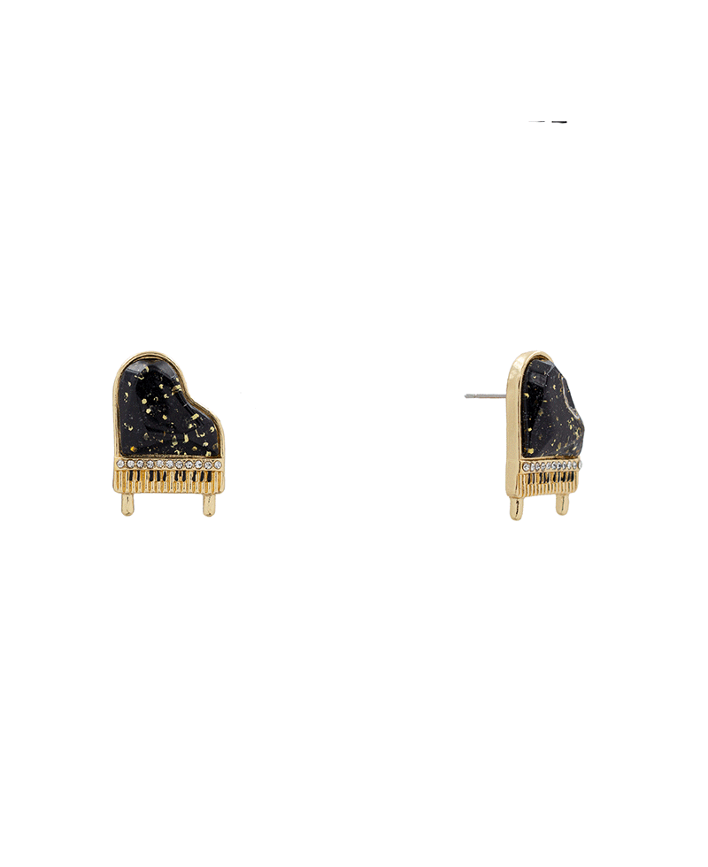 Piano Epoxy Hypo Stud Earring - 1.1"