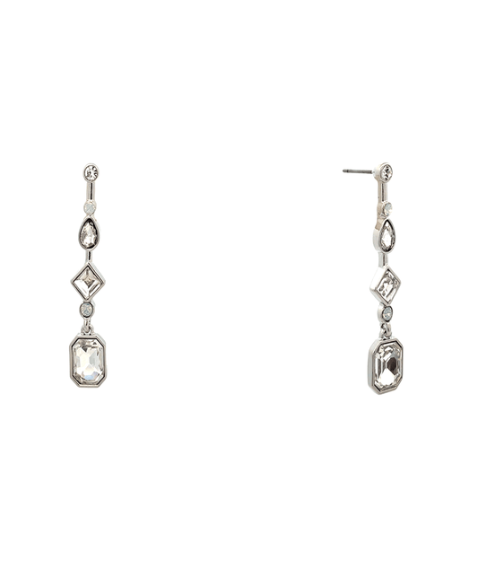 Mixed Stone Drop Earring - 2.0"