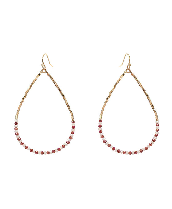 Glass Teardrop Earring