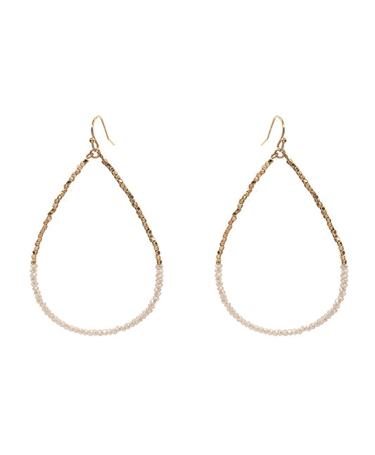 Glass Teardrop Earring