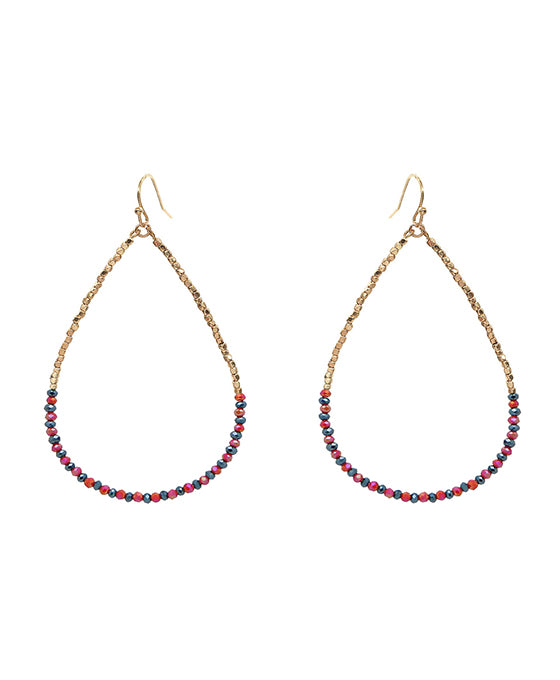 Glass Teardrop Earring
