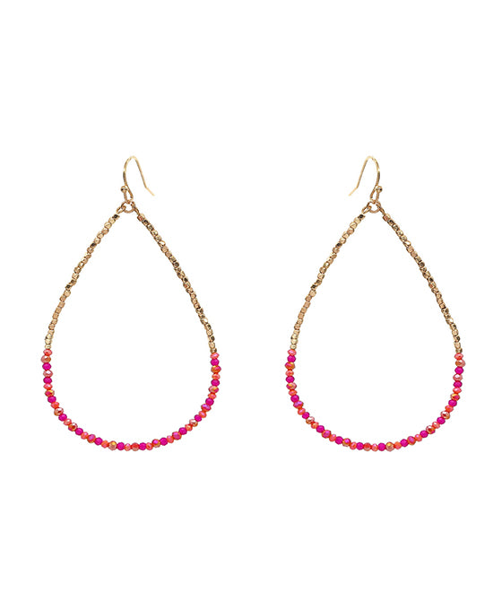 Glass Teardrop Earring