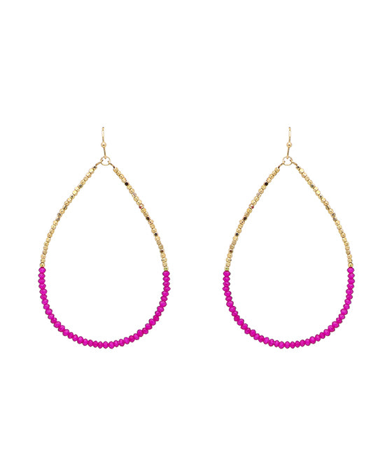 Glass Teardrop Earring