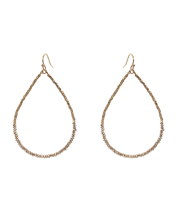 Glass Teardrop Earring