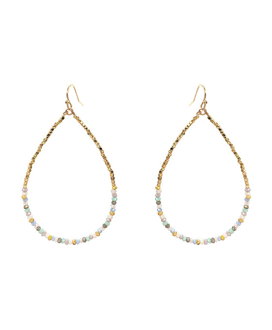 Glass Teardrop Earring