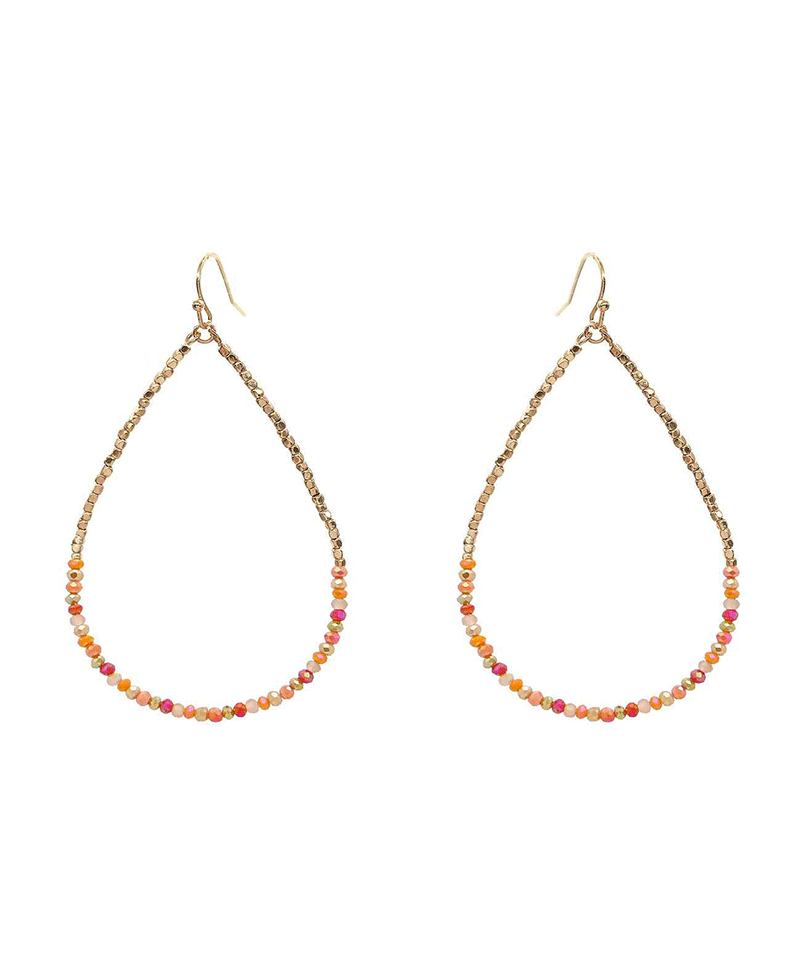 Glass Teardrop Earring