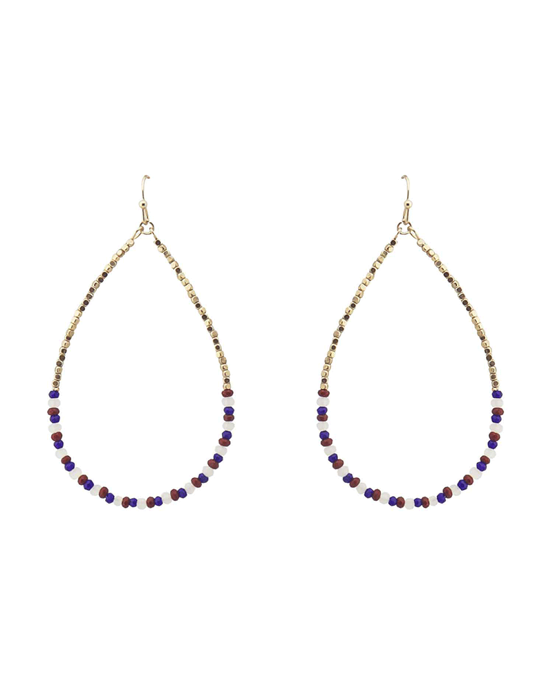 Glass Teardrop Earring