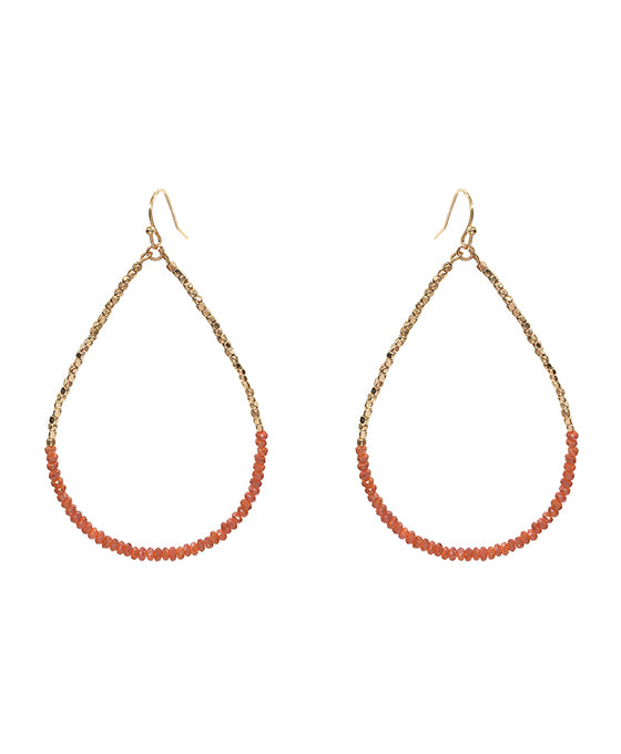 Glass Teardrop Earring